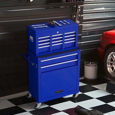 NicBex 8-Drawer Rolling Tool Chest Mobile Tool Cart with Wheels and Storage Cabinet for Garage and Warehouse