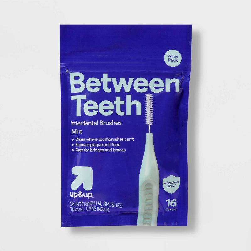 Between Teeth Interdental Brushes - Mint - Trial Size - up &#38; up&#8482;, 1 of 4