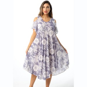 Riviera Sun Cold Shoulder Umbrella Dress - 1 of 4