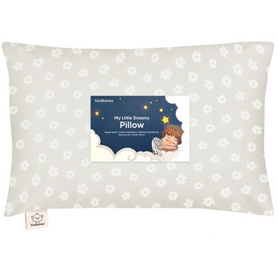KeaBabies Toddler Pillow with Pillowcase, 13X18 Soft Organic Cotton Toddler Pillows for Sleeping, Kids Travel Pillow Age 2-5