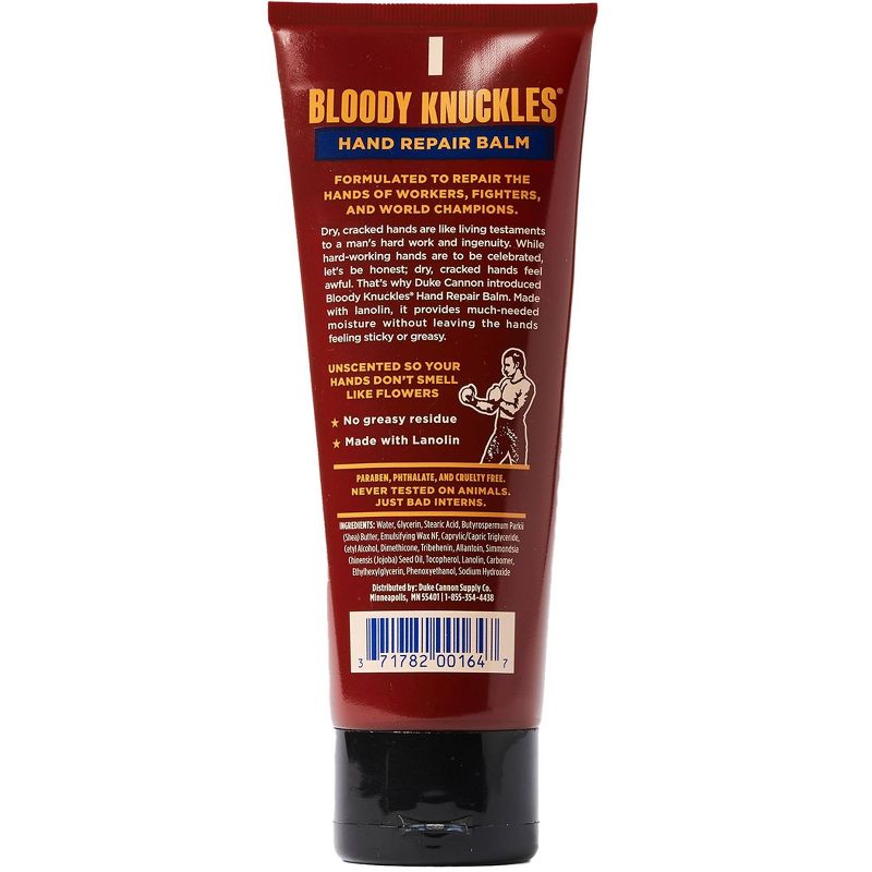 Duke Cannon Supply Co. Bloody Knuckles Fragrance Free Hand Repair Balm - 3oz, 3 of 7