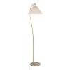 Cassis 65" Glam/Art Deco Floor Lamp in Gold Metal and White Pleated Shade by LumiSource - 2 of 4