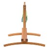 Wood Frame Free Standing Sling Hammock - Blue/Green - CorLiving: Outdoor Cotton Canvas, Weather-Resistant, 297 lb Capacity - 4 of 4