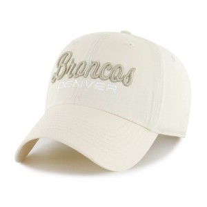 NFL Denver Broncos Women's Flourish Hat: Adjustable Twill Baseball Cap - 1 of 3