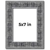 PosterPalooza | Photo Size Distressed Black Picture Frame - UV Acrylic, Foam Board Backing, Hanging Hardware - 2 of 4