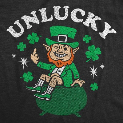 Мужские футболки Crazy Dog T-Shirts, Inc. Mens Funny T Shirts Unlucky Sprite Sarcastic St Patricks Day Tee For Men - Crazy Dog Men's T Shirt for Saint Patrick's Day Black L — фото 2