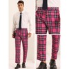 INSPIRE CHIC Men's Casual Flat Front Plaid Patterned Pants - 4 of 4