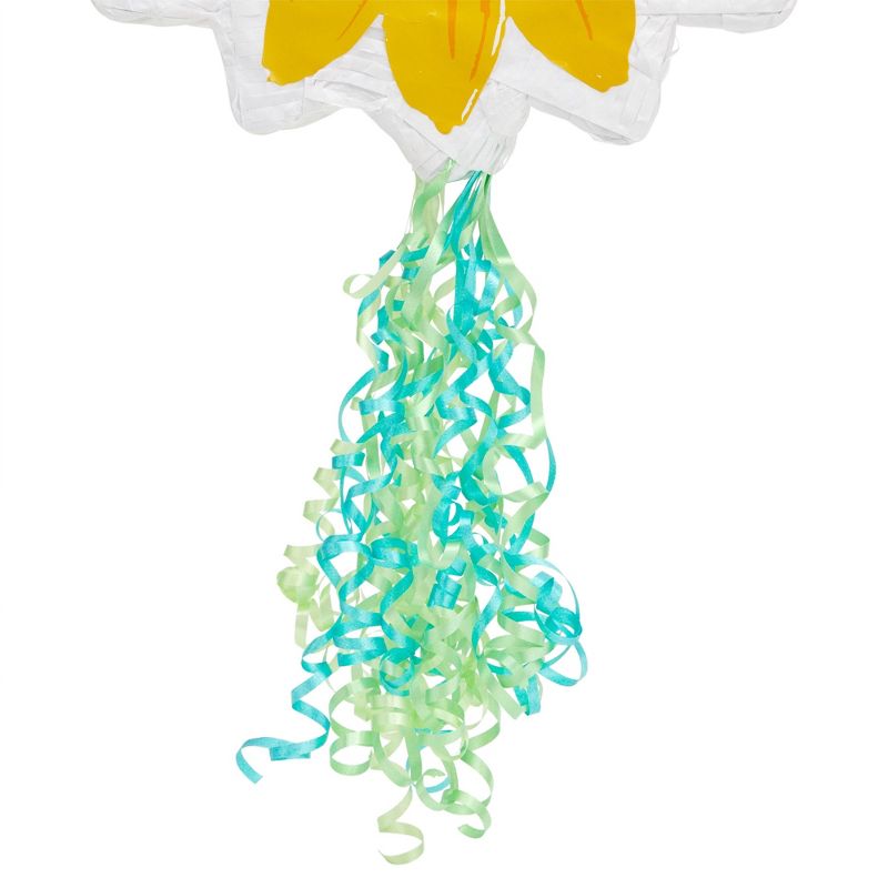 Sparkle and Bash Pull String Sunflower Pinata for Sunshine Baby Shower, Floral Birthday Party Decorations, Small, 13 x 3 In, 5 of 8