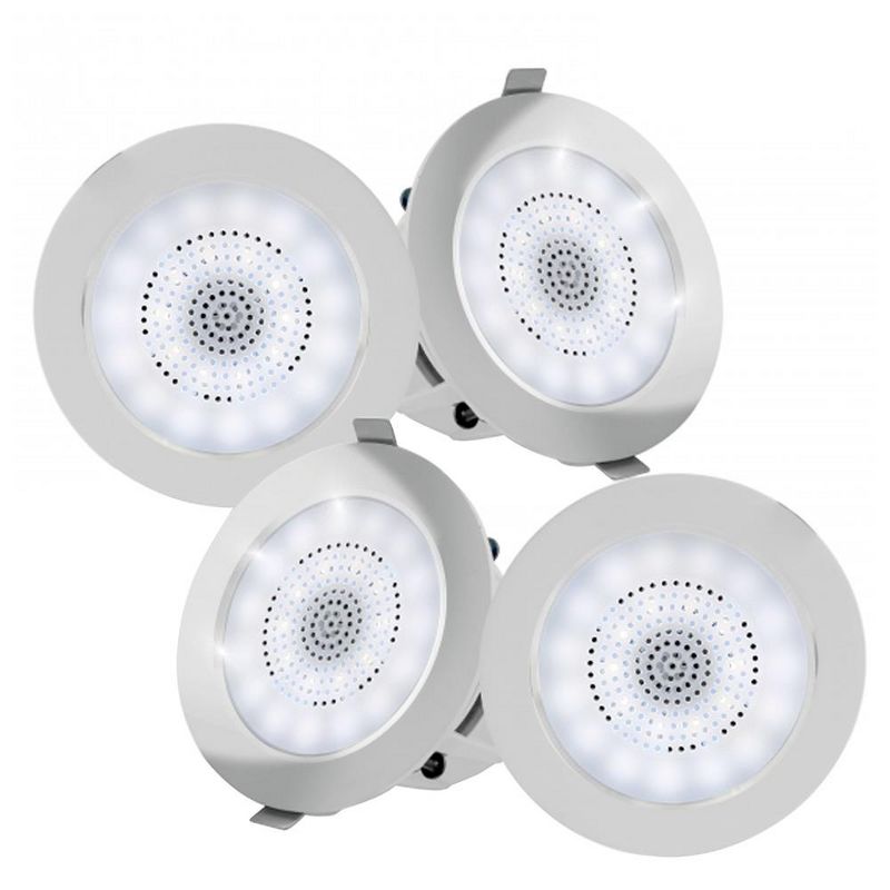 Pyle 3.5” Ceiling Wall Mount Speakers - White, 1 of 9