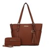 MKF Collection Gloria Vegan Leather Women’s Tote Bag with Wallet Set by Mia K - 2 of 4