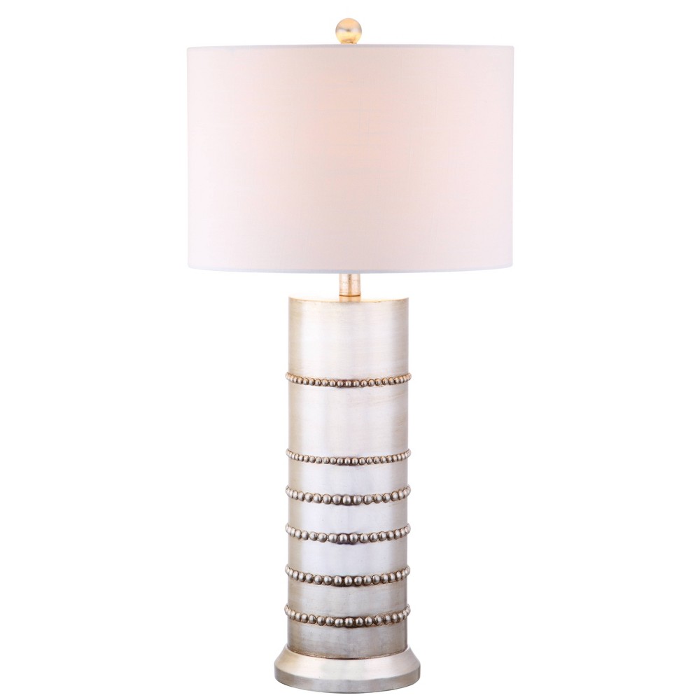 Photos - Floodlight / Street Light JONATHAN Y 31" Evelyn Resin Table Lamp  Silver: C(Includes LED Light Bulb)