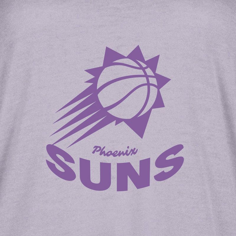 NBA Phoenix Suns Women&#39;s Short Sleeve Vintage Logo Tonal Crew T-Shirt, 4 of 5