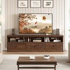 Mid-Century TV Stand for 75" TVs - 70" Media Console with Storage Drawer & Open Shelves for Living Room - 2 of 4