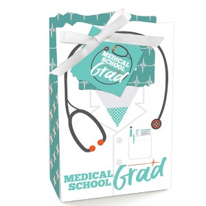 Big Dot of Happiness Medical School Grad - Doctor Graduation Party Favor Boxes - Set of 12 - 1 of 4