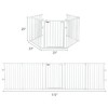 Fireplace Fence Safety Fence Hearth Gate BBQ Metal Fire Gate Pet White - image 3 of 4