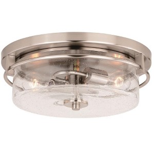 Vaxcel Addison 2 - Light Flush Mount in  Satin Nickel - 1 of 4