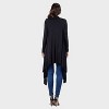 24seven Comfort Apparel Womens Long Open Front Cardigan - 2 of 3