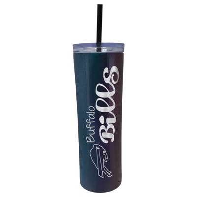 NFL Buffalo Bills 20oz Onyx Skinny Tumbler with Straw