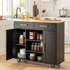 Celebalcony Aralynne 40"W Kitchen Island Cart - 3 of 4