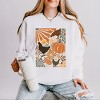 Simply Sage Market Chicken Boho Floral Lightweight Garment Dyed Sweatshirt - L - White - 2 of 4