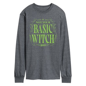 Men's - Wicked - Not Your Basic Witch Long Sleeve Graphic T-Shirt - 1 of 3