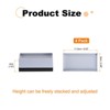 Unique Bargains Heavy Duty Adjustable Bed Accessories and Parts Rectangle Furniture Risers 4 Pcs - 2 of 3
