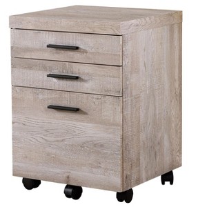NicBex 3 Drawer Mobile File Cabinet,Office Cabinet with White Metal Handle and Casters,Modern Storage Cabinet,Filing Cabinets for Home Office - 1 of 4
