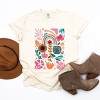 Simply Sage Market Boho Teacher Apple Floral Garment Dyed Tee - 3 of 4