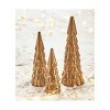 TAG Cast Aluminum Gold Metal Christmas Tree Decor Large for Tabletop or Mantel, 10 inch - 2 of 2