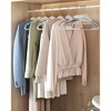 30/50-Pack Heavy Duty Plastic Hangers with S-Shaped Opening, 360° Swivel Hook Space Saving Closet Organizers - 2 of 4