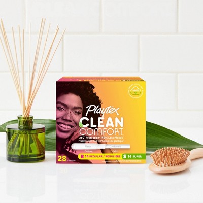 Playtex Clean Comfort Organic Tampons Collection