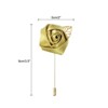 Unique Bargains Ceremony Anniversary Rose Wedding Groom Boutonnieres Pins 2"x3.5" 10 Pcs - 2 of 3