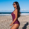 Women's Reversible Bottom Wrapped Mid Waisted Tankini Set Swimsuit - Cupshe - 4 of 4