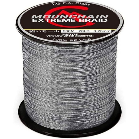 Braided Fishing Line, 4 Strands Abrasion Resistant Braided Lines Super Strong 500M / 1000m