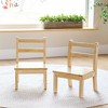 Guidecraft EdQ Hardwood Kids Chair Set of 2- Natural: Wooden Chair for Toddlers Ages 1-2 | Kids Furniture for Playroom, Preschool, Daycare Seating - 4 of 4