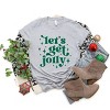 Simply Sage Market Whimsical Let's Get Jolly Short Sleeve Tee - XS - Heather Grey - 3 of 4