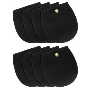 Unique Bargains Snap Button Velvet Jewelry Pouches with Pads 8 Pcs - 1 of 4