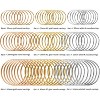 Round Beading Hoop Earring Findings in 20/30/40mm & 3 Colors, Jewelry Making DIY Craft Supplies - 2 of 4
