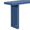 Sapphtopaz 59" Modern Console Table with Distinctive Side Shape Entryway Table with Oak Veneer Unique Sofa Table for Living Room,Hallway - 3 of 4