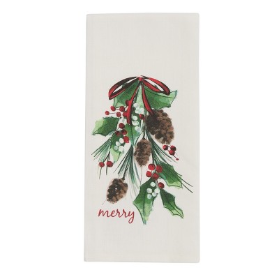 Park Designs Merry Swag Dishtowel Set of 2