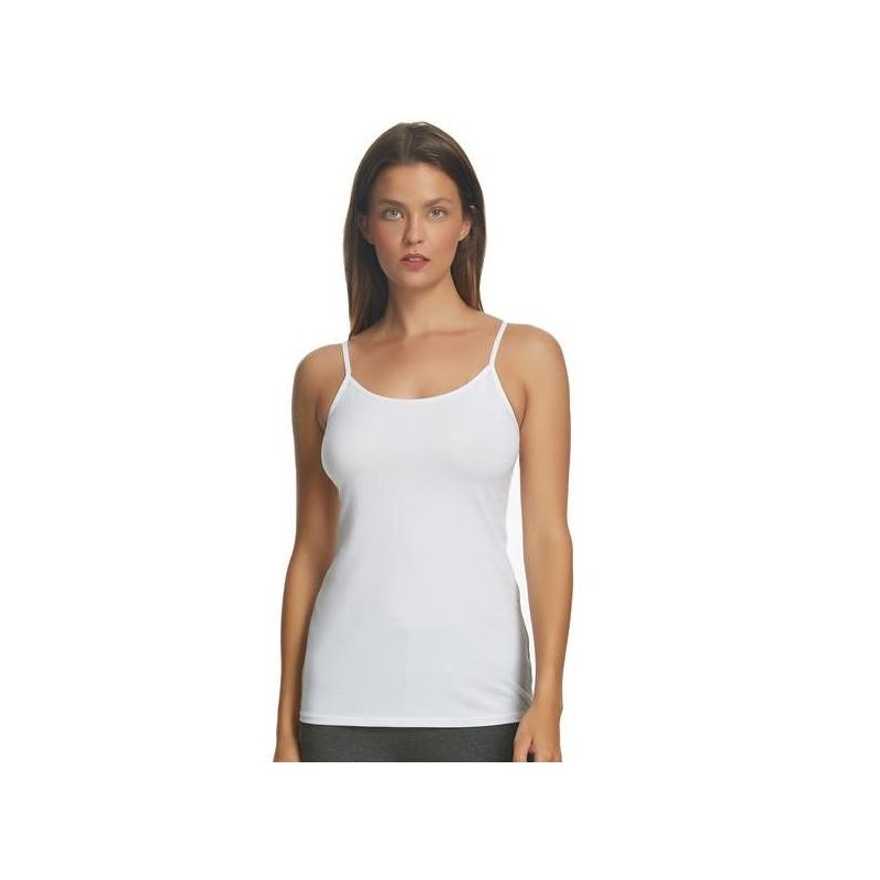Felina Womens Cotton Modal Camisole, Adjustable Cotton Tank Top 3-Pack, 4 of 5