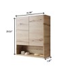 GDFStudio Wren 26" Modern Wall-Mounted Bathroom Storage Cabinet with 2 Doors and 1 Open Shelf - 3 of 4