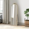 PexFix Wood Frame Arched Floor Mirror, Bedroom Living Room Wall Mirror - 2 of 4
