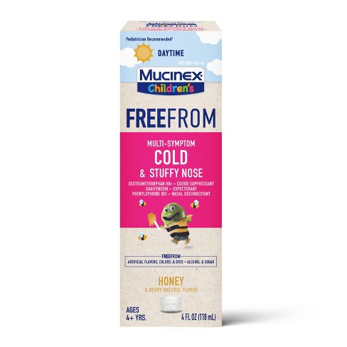 Mucinex Children's Multi-Symptom Cold & Stuffy Nose Suppressant - 4 Fl Oz : Target