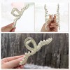 Unique Bargains Women's Faux Pearl Wave Shape Hair Clips and Pins Gold Tone 1 Pc - 4 of 4