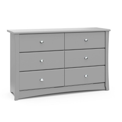 Storkcraft Crescent 6 Drawer Dresser - Pebble Gray