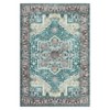 Machine Washable Area Rug 5x7 Oriental Medallion Indoor Rug with Non Slip Backing for Living Room Foldable Ultra Thin Traditional Floor Carpet - 4 of 4