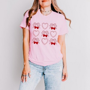 Simply Sage Market Women's Ruffle Heart Coquette Chart Short Sleeve Graphic Tee - 1 of 4