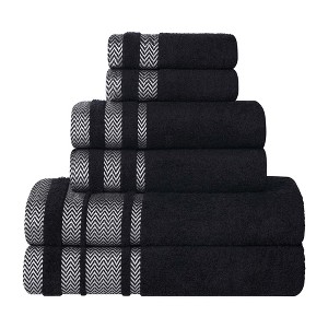 Cotton Medium Weight 6 Piece Bathroom Towel Set by Blue Nile Mills - 1 of 4