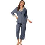 Allegra K Women’s Pajama Sets  Sleepwear Soft Female Night Suit Lounge Sets